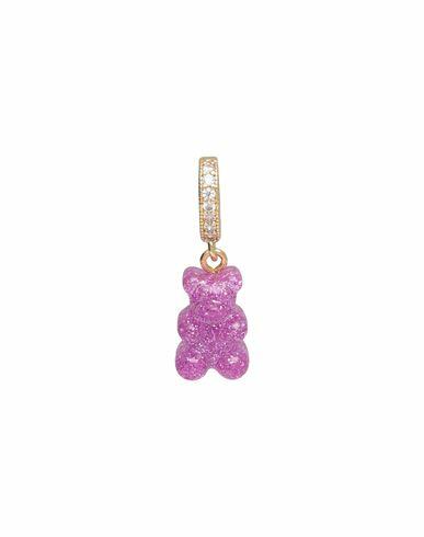 Crystal Haze Woman Pendant Magenta Resin, Brass, 750/1000 gold plated Cover