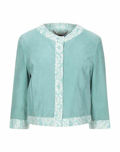 Blumarine Woman Blazer Light green Cotton, Polyamide Cover