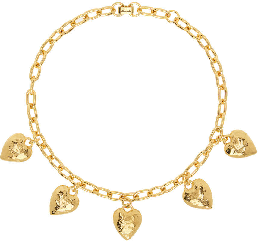 Mondo Mondo Gold Heart Burn Choker Cover