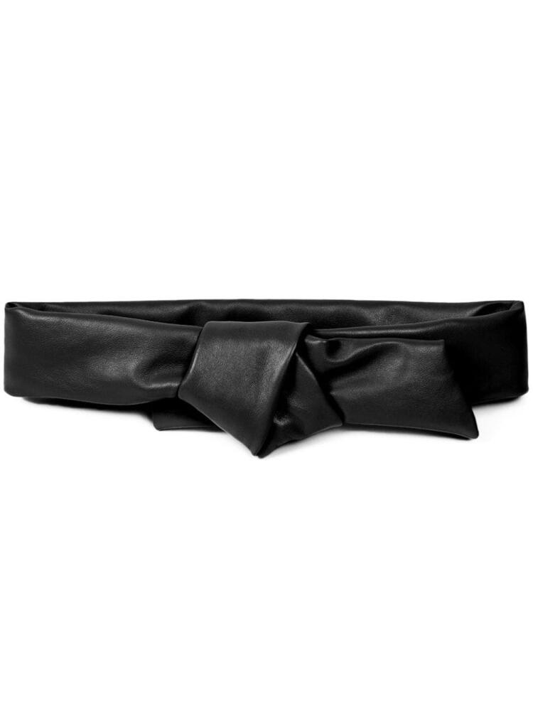 DRIES VAN NOTEN leather belt - Black Cover