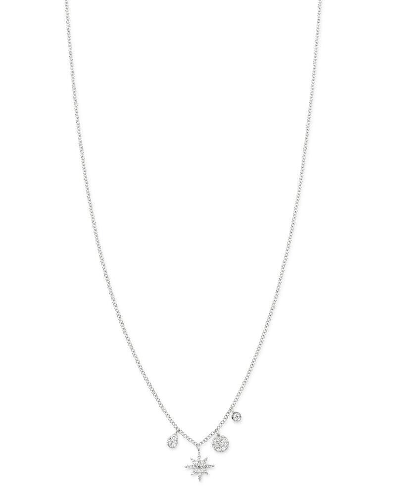 Meira T 14K White Gold Diamond Starburst Necklace, 18 Cover