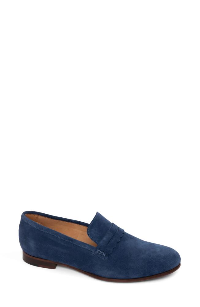 patricia green Blair Penny Loafer in Navy Suede Cover