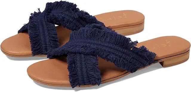 French Sole Meredith (Navy Linen) Women's Sandals Cover