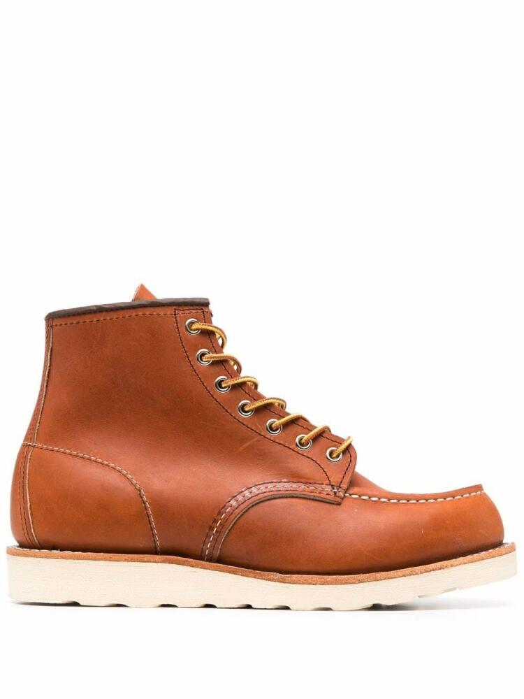 Red Wing Shoes chunky lace-up leather boots - Brown Cover