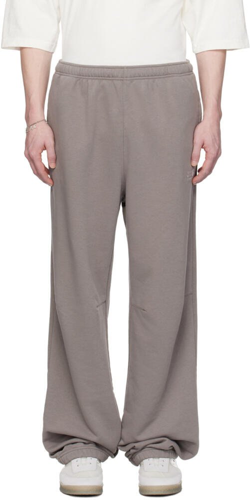 MM6 Maison Margiela Taupe Embroidered Sweatpants Cover