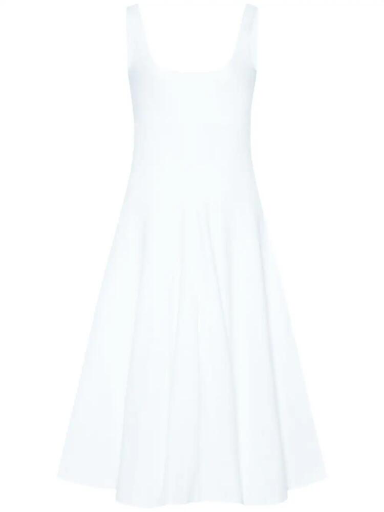 Rosetta Getty scoop-neck flared dress - White Cover