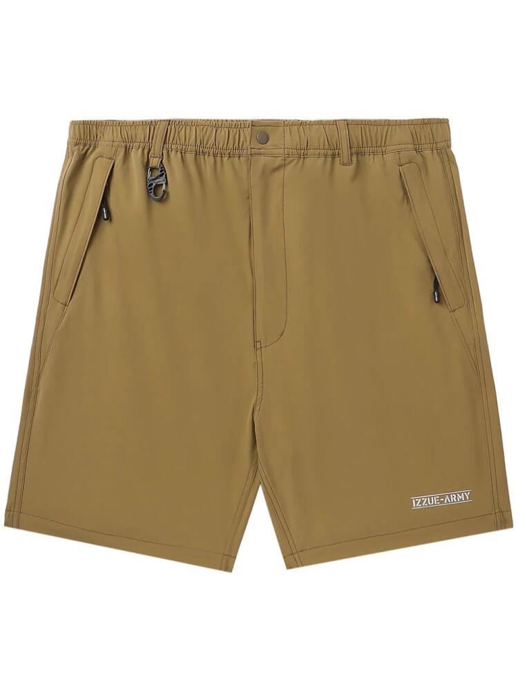 izzue mid-rise straight-leg shorts - Neutrals Cover