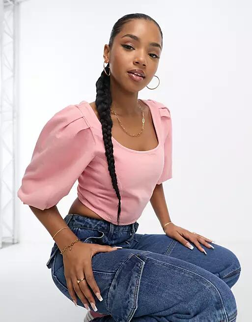 Levi's denim blouse in pink Cover