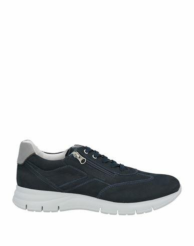 Nero Giardini Man Sneakers Midnight blue Leather Cover