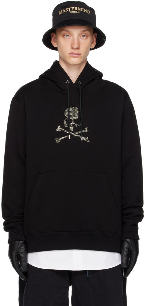 MASTERMIND WORLD Black Crystal-Cut Hoodie Cover