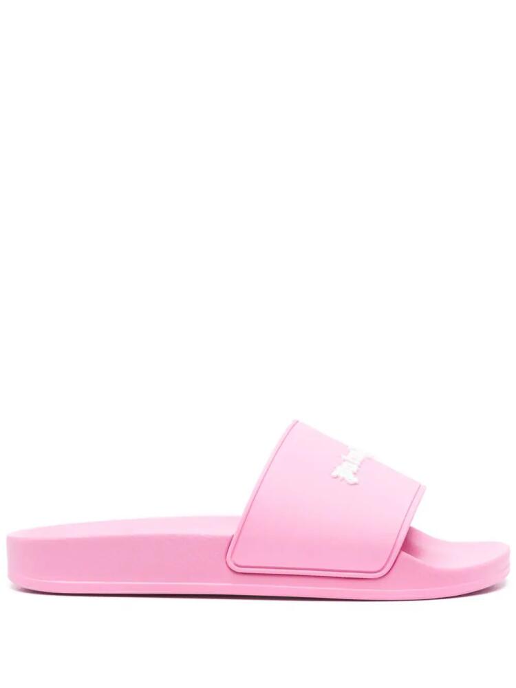 Palm Angels Classic Logo pool slides - Pink Cover