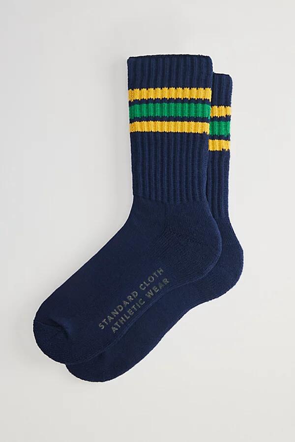 Standard Cloth Athletic Crew Sock in Navy Cover