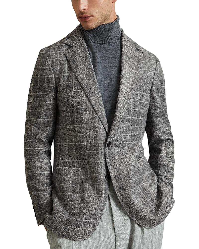 Reiss Gray Plaid Blazer Cover