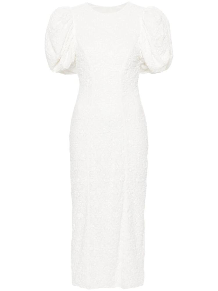 ROTATE BIRGER CHRISTENSEN floral-lace mesh dress - White Cover