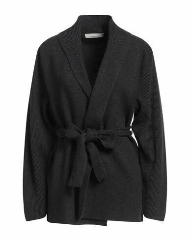 Liviana Conti Woman Cardigan Steel grey Cashmere, Polyamide Cover