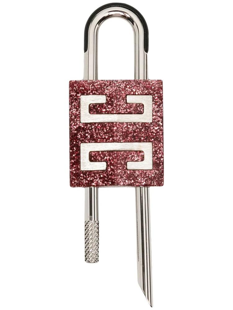 Givenchy 4G-motif glittered padlock - Pink Cover