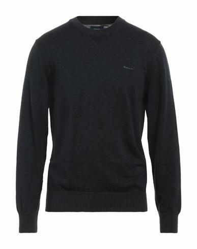 Gant Man Sweater Midnight blue Cotton Cover