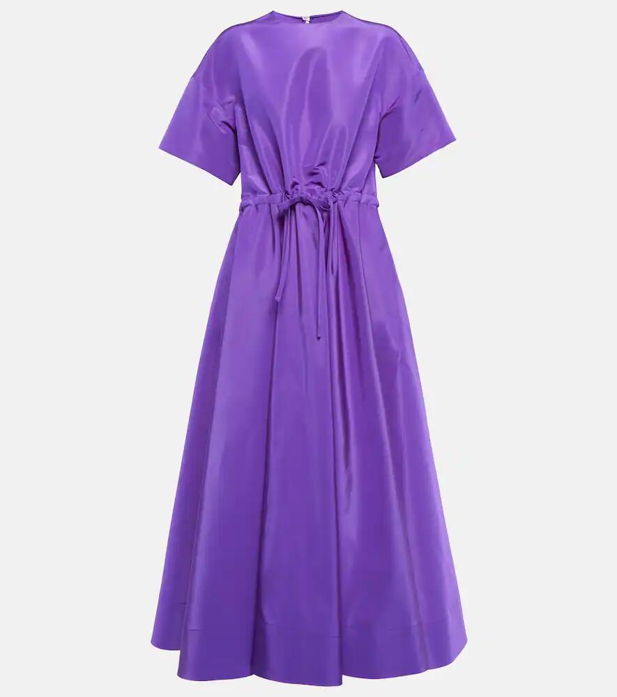 Valentino Gathered silk midi dress Cover