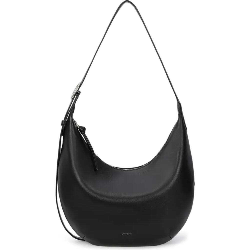 Oryany Crescent Leather Shoulder Bag in Black Cover