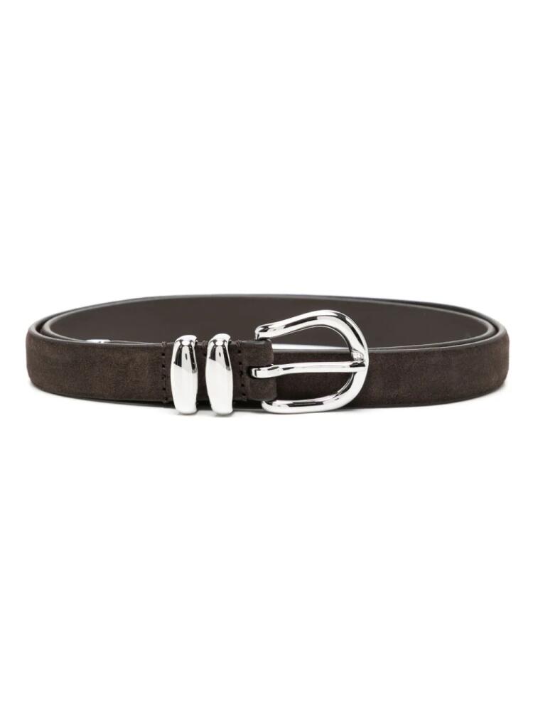 Anderson's skinny suede belt - Brown Cover