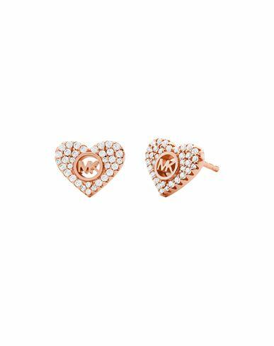 Michael Kors Mkc1527an791 Woman Earrings Rose gold 925/1000 Silver, Crystal Cover