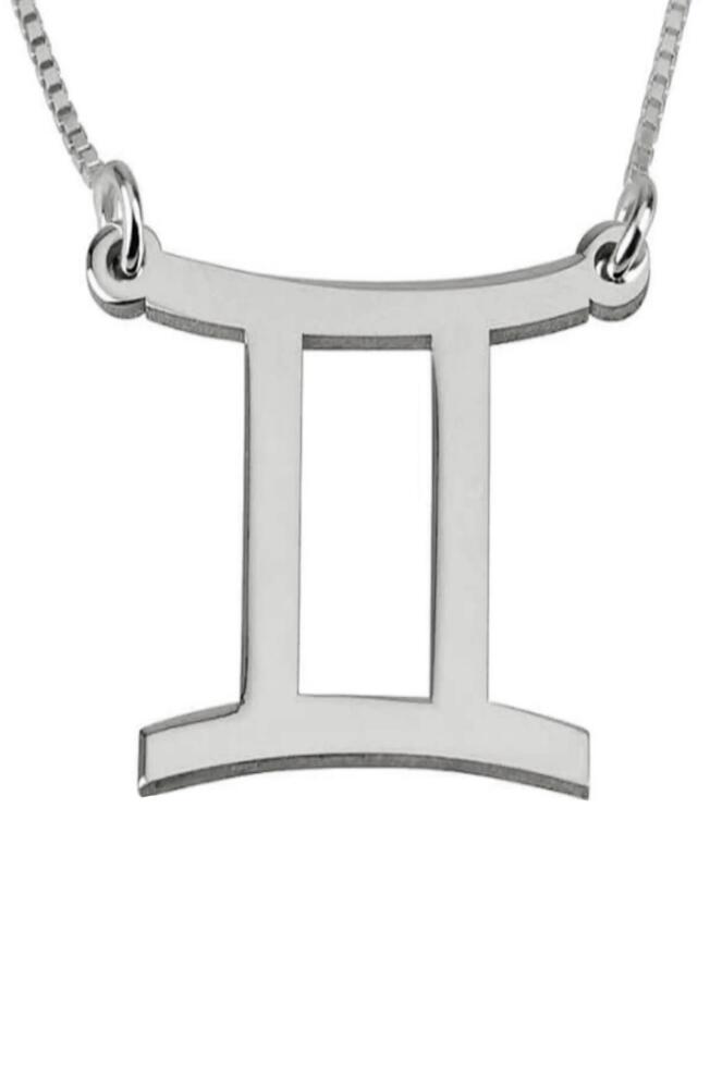 MELANIE MARIE Zodiac Pendant Necklace in Sterling Silver - Gemini Cover