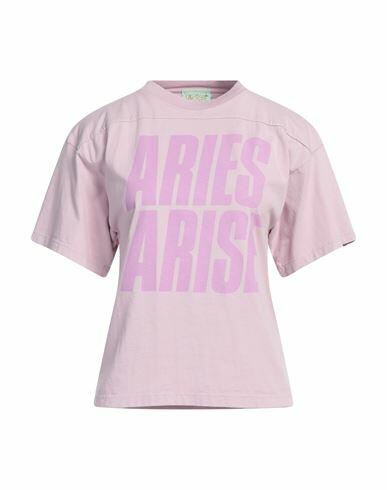 Aries Woman T-shirt Lilac Cotton Cover