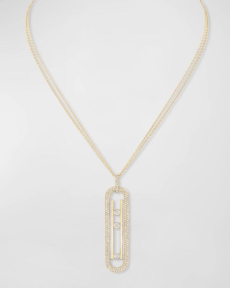 Messika Move 10th Anniversary 18K Yellow Gold Long Necklace Cover