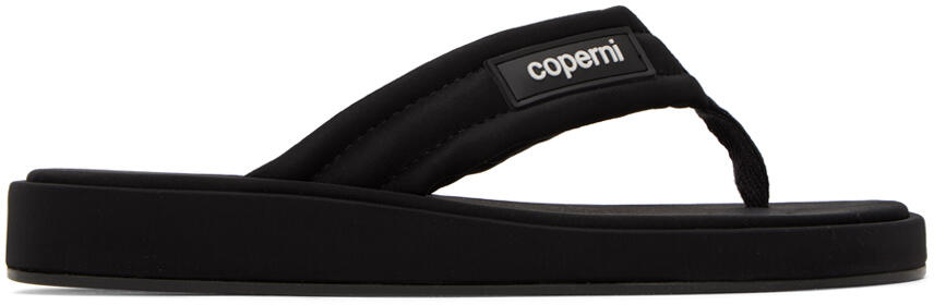 Coperni Black Quilted Flip Flops Cover