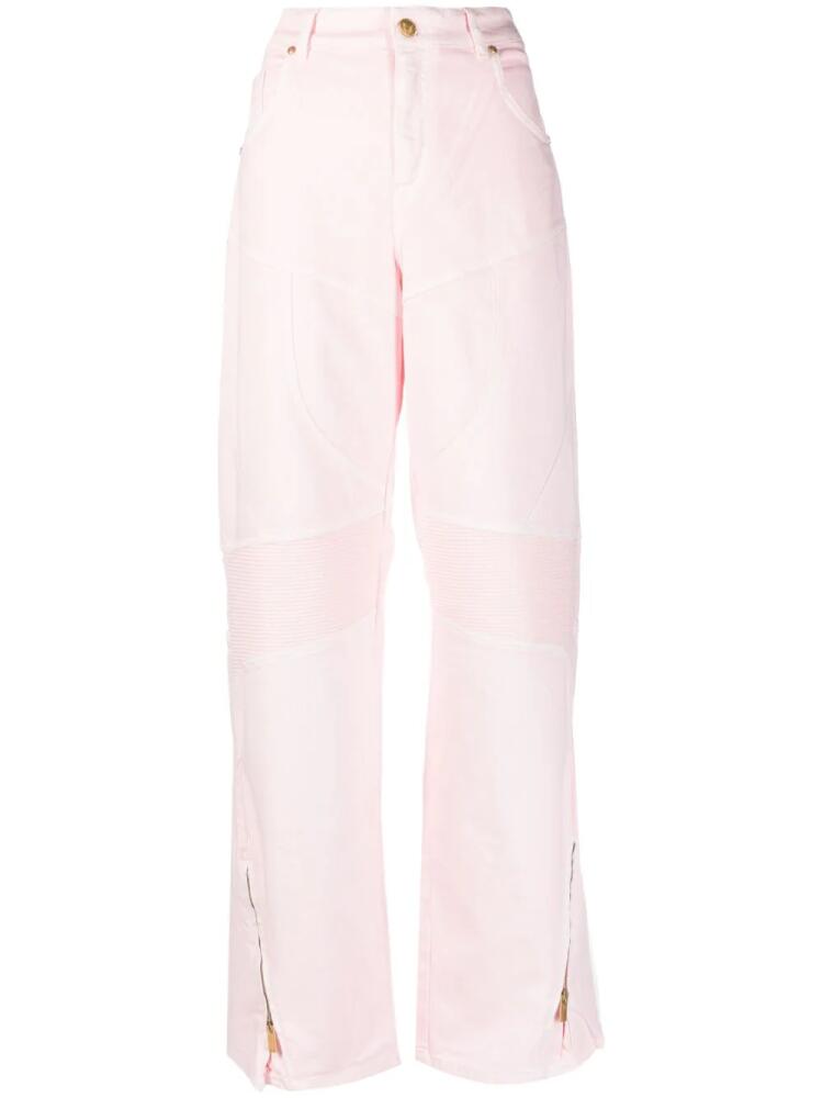 Blumarine mid-rise wide-leg jeans - Pink Cover