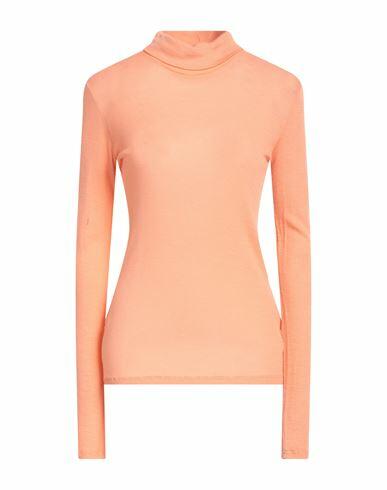 Tela Woman Turtleneck Apricot Wool Cover