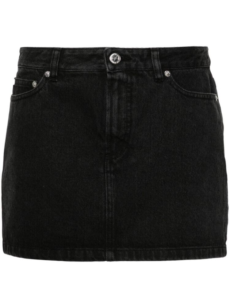 A.P.C. mid-rise denim miniskirt - Black Cover