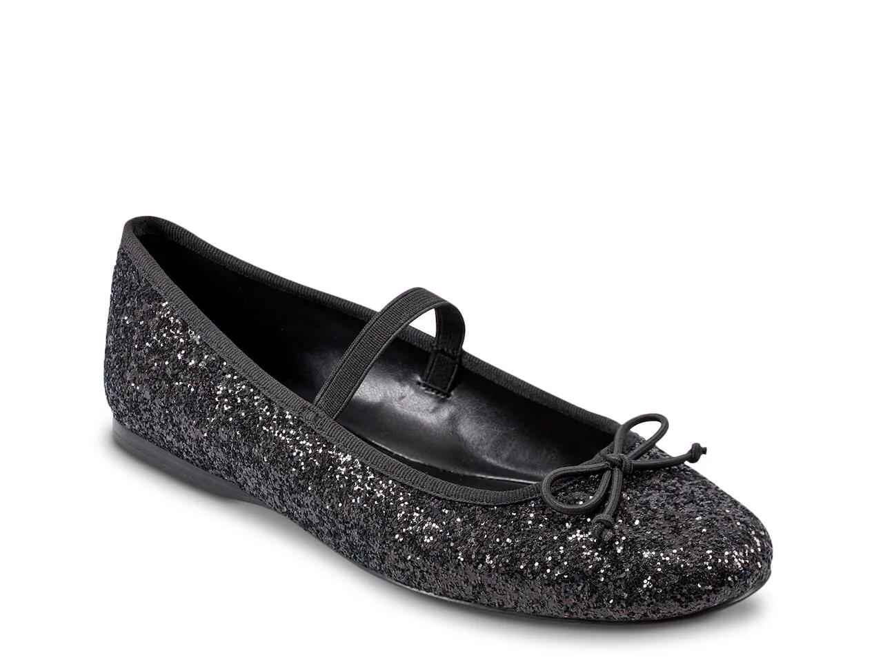 Bandolino Phalon Ballet Flat | Women's | Black Glitter Cover