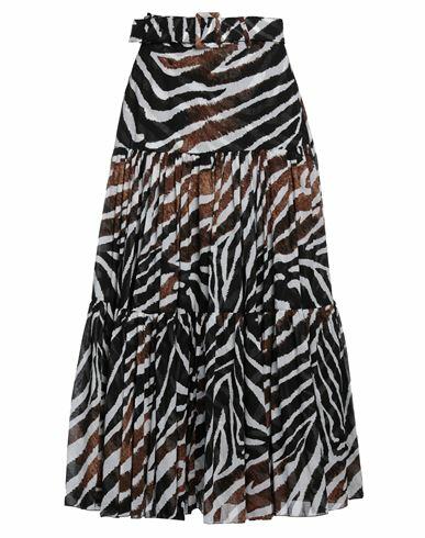 Samantha Sung Woman Maxi skirt Brown Cotton Cover