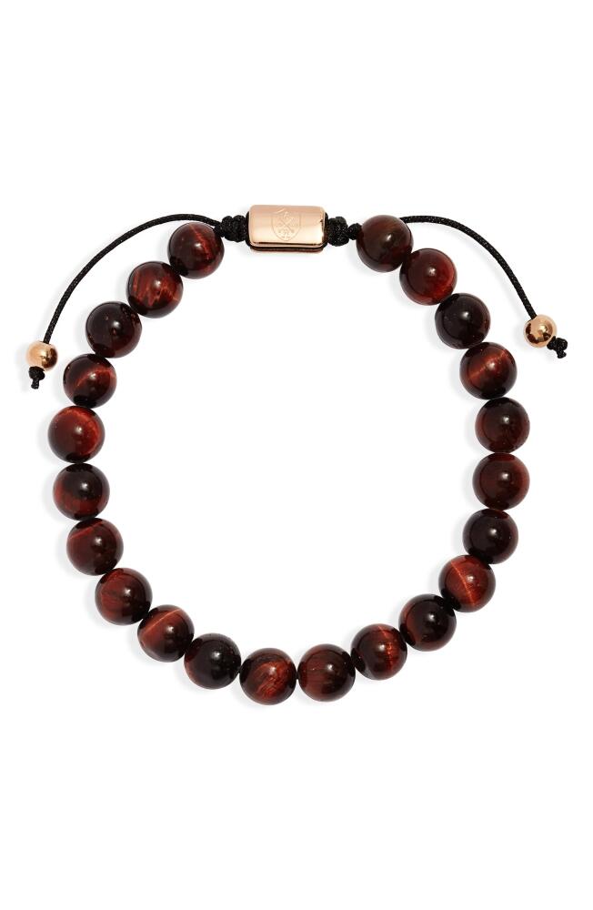 CLIFTON WILSON Men's Tiger's-Eye Slider Bracelet in Brown Cover