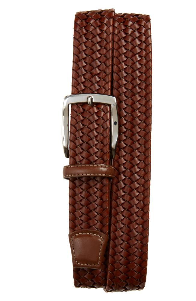 Torino Woven Leather Belt in Cognac Cover