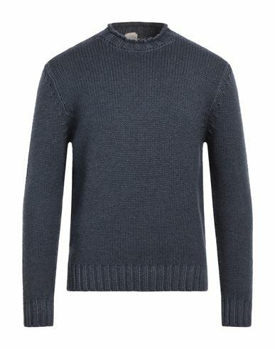 H953 Man Turtleneck Slate blue Merino Wool Cover