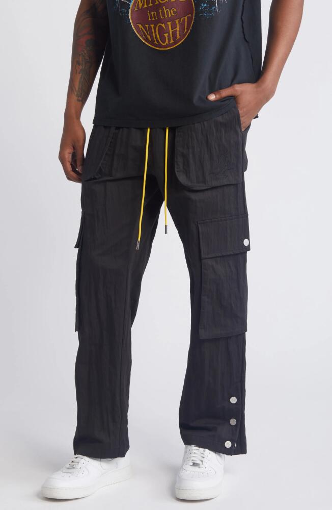 DIET STARTS MONDAY Cotton & Nylon Cargo Pants in Black Cover