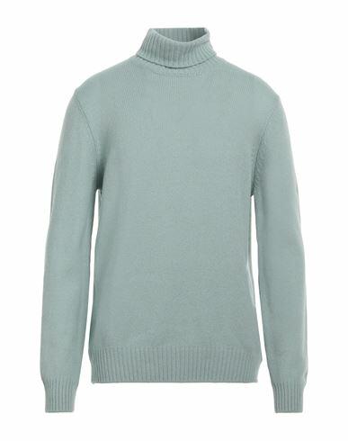 Gran Sasso Man Turtleneck Light green Virgin Wool Cover