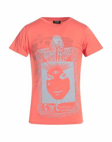 C'n'c' Costume National Man T-shirt Coral Cotton, Elastane Cover