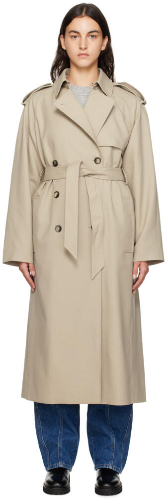 Isabel Marant Beige Jepson Trench Coat Cover