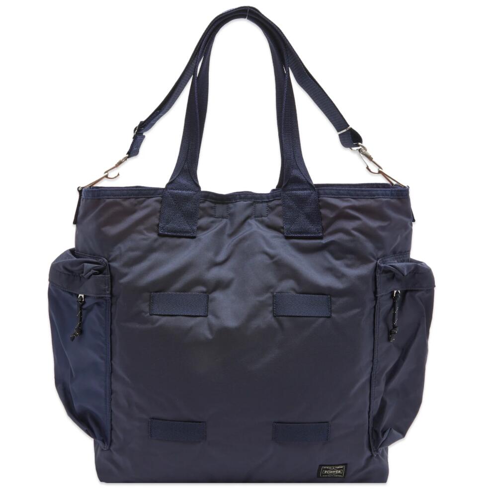 Porter-Yoshida & Co. Force 2-Way Tote Bag in Navy Cover