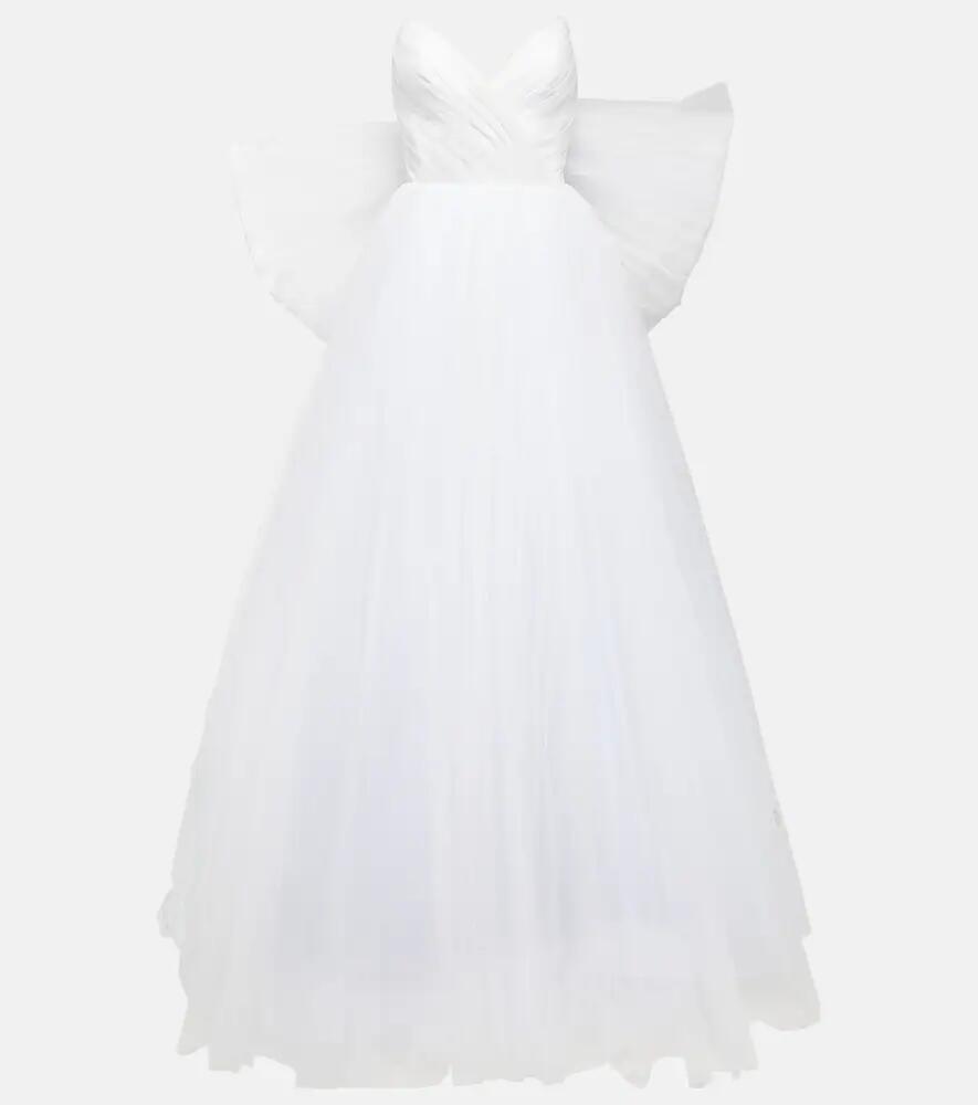 Rasario Bridal Greta off-shoulder silk gown Cover