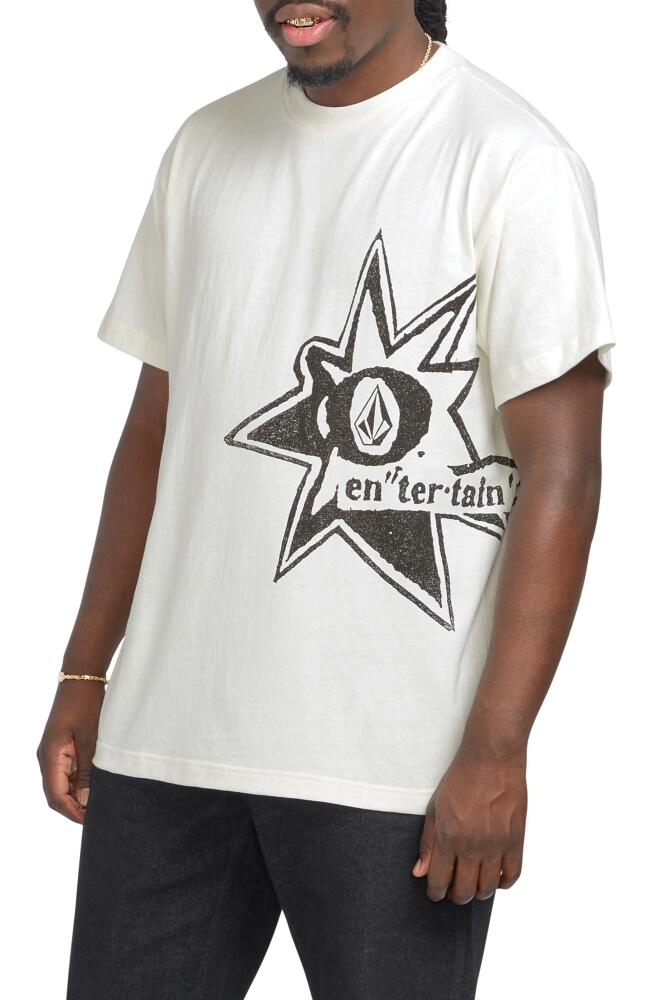 Volcom Entertainment Stone Burst Graphic T-Shirt in Off White Cover