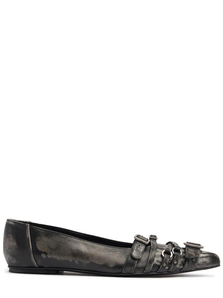 ACNE STUDIOS 10mm Branda Leather Ballerina Flats Cover