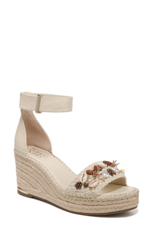 Franco Sarto Clemens Platform Wedge Sandal in Crudo Beige Cover