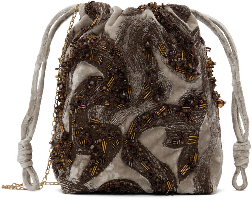 Dries Van Noten Taupe Cloud Bag Cover