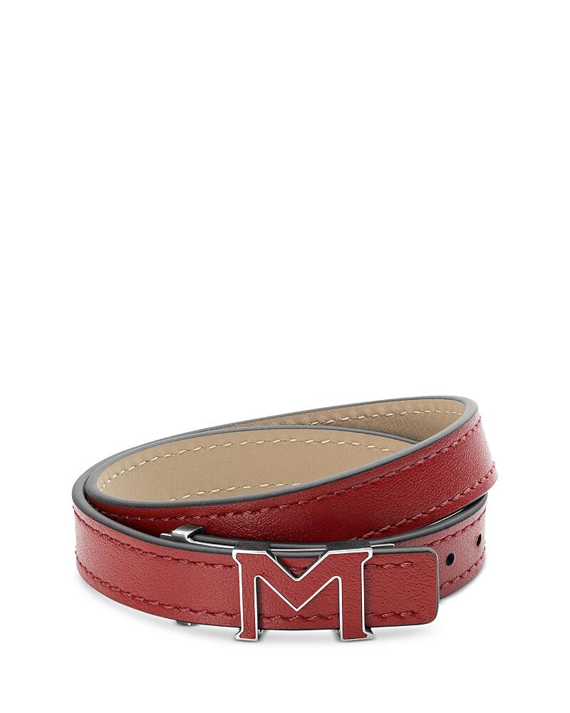 Montblanc M Gram Leather Double Wrap Bracelet Cover