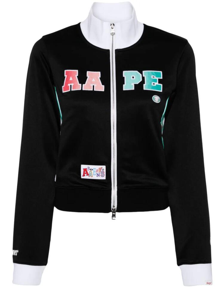 AAPE BY *A BATHING APE® logo-print zipped jacket - Black Cover