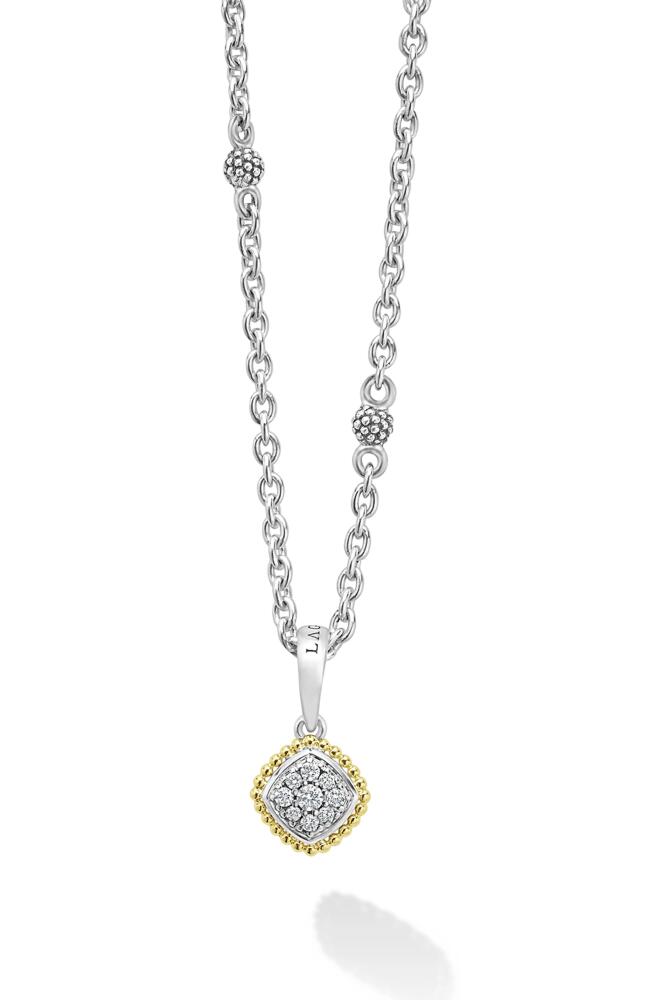 LAGOS Rittenhouse Diamond Pendant Necklace in Silver Cover